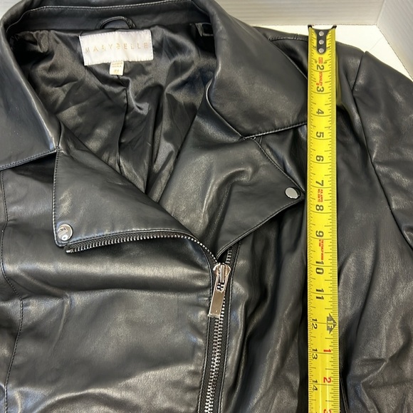 NEW Marybelle Faux Leather Cropped Moto Jacket Size 4X - Picture 10 of 11